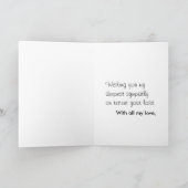 アラスカン・マラミュート・悔やみや弔慰/ペット・ロス カード (内部)