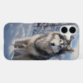 アラスカン・マラミュート iPhoneケース (裏面横)