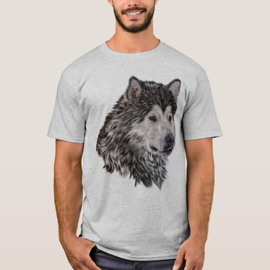 アラスカン・マラミュート Tシャツ (正面)