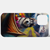 アラスカン・マラムート犬のパドル：風光明媚な冒険 Case-Mate iPhoneケース (裏面 (横))