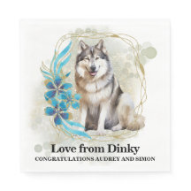 アラスカン・マラムート犬結婚の写真