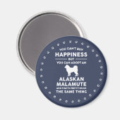 アラスカン・マラムート養子縁組の幸せ マグネット (正面/裏面)