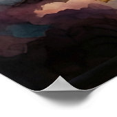 アラスカン・ムースの水辺のウッドランド ポスター (角)