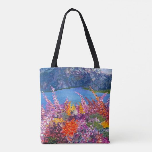 アラスカンChick _ER fireweed back_Toteバッグ トートバッグ (裏面)