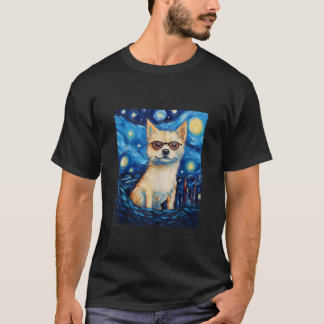 アラスカンKlee Kai犬おもしろい星空の可愛い犬 Tシャツ