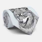 アラスカンKlee Kai'絵画s – かわいいオリジナルドッグアート ネクタイ (ロール)