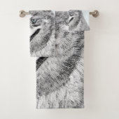 アラスカンKlee Kai'絵画s – かわいいオリジナルドッグアート バスタオルセット (インサイチュ)