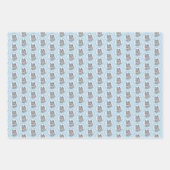 アラスカンKlee Kai'絵画s – かわいいオリジナルドッグアート ラッピングペーパーシート (正面)