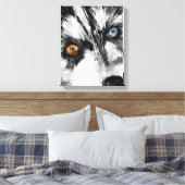 アラスカンSled Dog_Letsストレッ走ドキャンバス印刷 キャンバスプリント (インサイチュ (寝室))