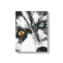 アラスカンSled Dog_Letsストレッ走ドキャンバス印刷