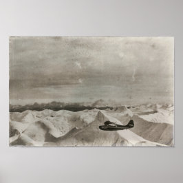 アラスカヴィンテージ機沿岸艦隊の山々 ポスター