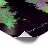 アラスカ上空の素晴らしい北方灯 ポスター (コーナー)