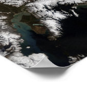 アラスカ中南部の雪 ポスター (角)