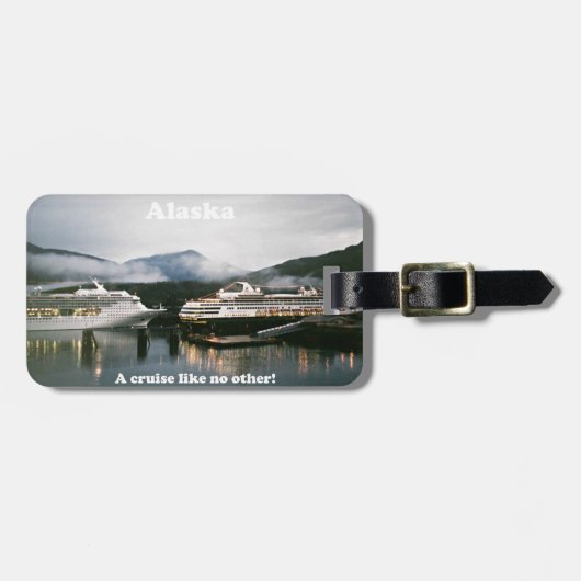 アラスカ他に無いクルーズ! ラゲッジタグ (正面横)