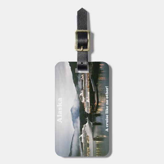 アラスカ他に無いクルーズ！ ラゲッジタグ (正面縦)