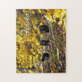 アラスカ低旅の道 ジグソーパズル (縦)