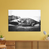 アラスカ写真でブルークジラを切り取る キャンバスプリント (インサイチュ (リビング))