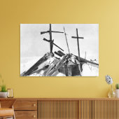 アラスカ写真のエスキモ墓 キャンバスプリント (インサイチュ (リビング))