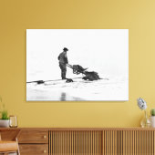 アラスカ写真ノームでのビーチ採掘 キャンバスプリント (インサイチュ (リビング))