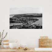 アラスカ写真、コディアックの空中写真 ポスター (キッチン)