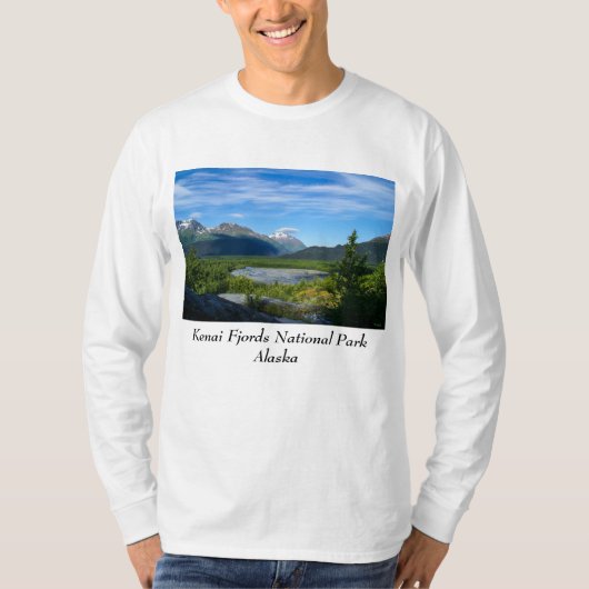 アラスカ出口グレイシャーバレー Tシャツ (正面)