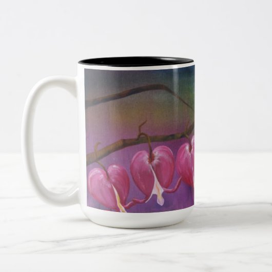 アラスカ出血ハート2トーン15oz mug ツートーンマグカップ (左)