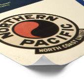 アラスカ北太平洋のヴィンテージ旅行ポスター ポスター (角)