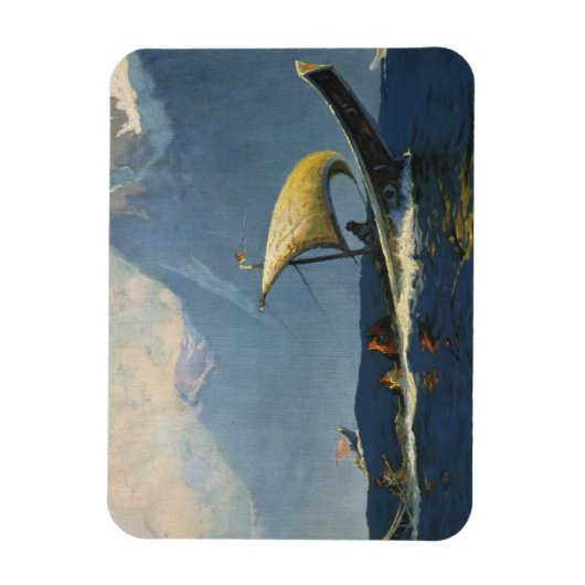 アラスカ北太平洋のヴィンテージ旅行ポスター マグネット (縦)