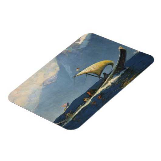 アラスカ北太平洋のヴィンテージ旅行ポスター マグネット (左側)