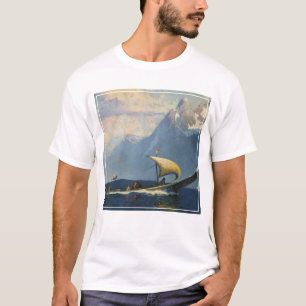 アラスカ北太平洋のヴィンテージ旅行ポスター Tシャツ
