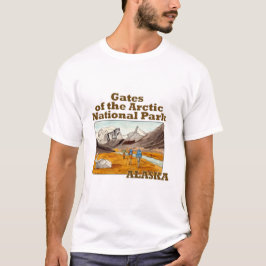 アラスカ北極国立公園の門 Tシャツ
