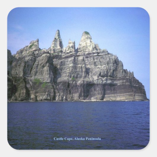 アラスカ半島のキャッスルケープ スクエアシール (正面)