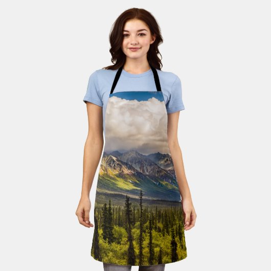 アラスカ南中部マタヌスカバレー#2 エプロン (着用した状態)