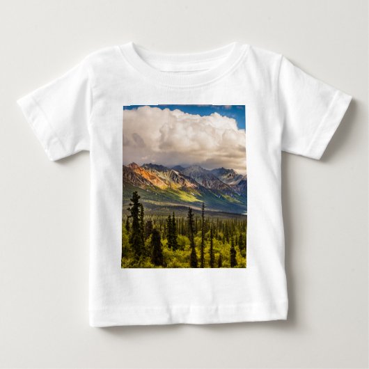 アラスカ南中部マタヌスカバレー#2 ベビーTシャツ (正面)