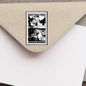 アラスカ古いヴィンテージ・スタンプからの挨拶 ラバースタンプ