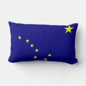 アラスカ国旗の枕 ランバークッション (裏面)