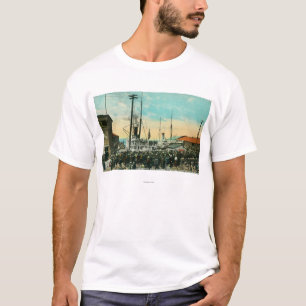 アラスカ場面のための水辺地帯の出発 Tシャツ