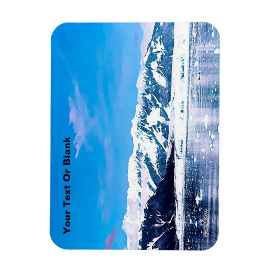 アラスカ天水氷河 マグネット (縦)