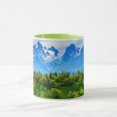 アラスカ威厳のあるな山 マグカップ (中央)