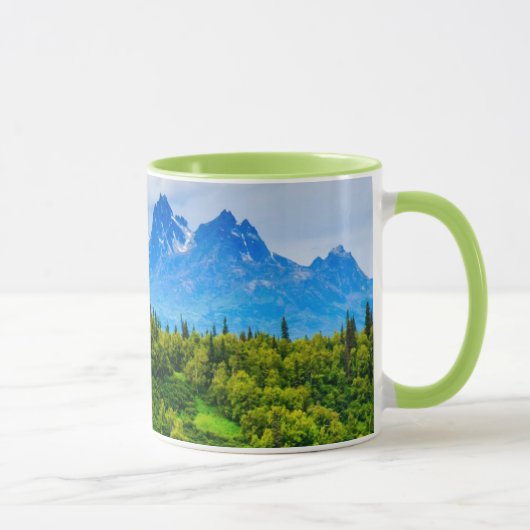 アラスカ威厳のあるな山 マグカップ (右)