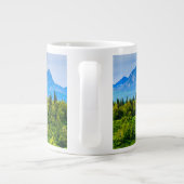 アラスカ威厳のある山脈 ジャンボコーヒーマグカップ (裏面)