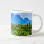 アラスカ威厳のある山脈 ジャンボコーヒーマグカップ (右)