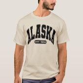アラスカ娘Tシャツ、アメリカ州Tシャツ、愛国心あふれるギフト Tシャツ (正面)