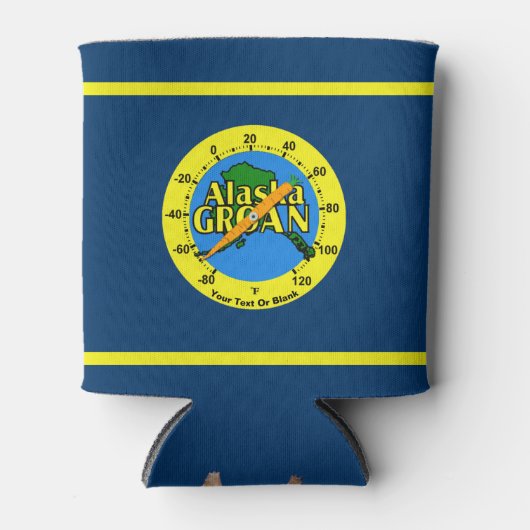 アラスカ寒暖計 缶クーラー (正面)