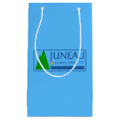 アラスカ小抱き枕ジュノー州旗 スモールペーパーバッグ (正面)