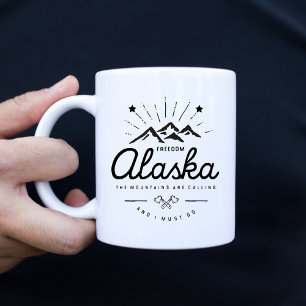 アラスカ山はで私モノラル行かなければなりませんライト呼びます コーヒーマグカップ