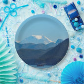 アラスカ山地海岸写真 ペーパープレート (パーティー)