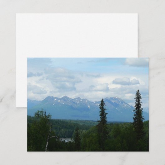 アラスカ山脈パノラマ写真 (正面/裏面)