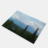 アラスカ山脈パノラマ写真 ドアマット (アングル)