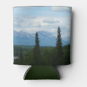 アラスカ山脈パノラマ写真 缶クーラー (正面)